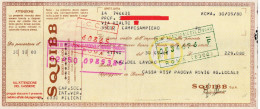 ITALIA 1980 - SQUIBB . BANCA NAZIONALE DEL LAVORO - CASSA DI RISPARMIO DI PADOVA E ROVIGO - BOLLO REPUBBLICA - Bills Of Exchange