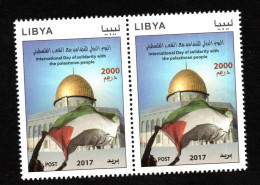 2017- Libya - International Day Of Solidarity With The Palestinian People- Flag- Dom- Pair - Complete Set 1v.MNH** - Libia
