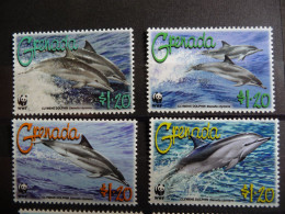 (8) Grenada WWF Clymene Dolphin 4v 2007 MNH - Grenada (1974-...)