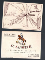 Toulouse (31)  Carte Commerciale RESTAURANT LE LAFAYETTE   (PPP46632) - Pubblicitari