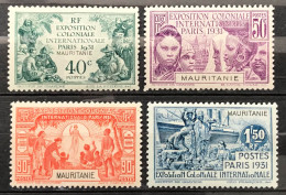 Lot De 4 Timbres Neufs* Mauritanie 1931 Y & T N° 62 À 65 - Neufs