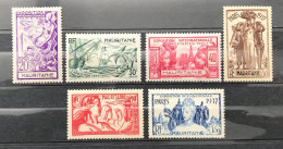 Lot De 6 Timbres Neufs* Mauritanie 1937 Y & T N° 66 À 71 - Unused Stamps