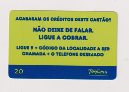 BRASIL -  Chamadas A Cobrar Inductive  Phonecard - Brasil