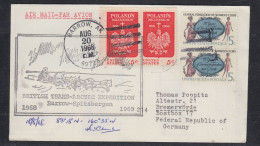 Alaska Point Barrow British Trans-Arctic Exp. Barrow-Spitsbergen Signature  Fred Church Ca Barrow AUG 20 1968 (FG163) - Arktis Expeditionen