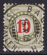 Schweiz: Portomarke SBK-Nr. 25AK (Rahmen Grünlicholiv, Wz. Kreuz, 1907-1910) Vollstempel BAL...CH 15.X.09 (ST. GALLEN) - Postage Due