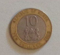 Kenia, Year 2005, Used; 10 Shillings - Kenya