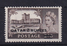 Qatar: 1957/59   QE II    SG13a   2R On 2/6d  [Type II OVPT]    MH - Qatar