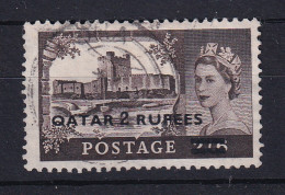 Qatar: 1957/59   QE II    SG13a   2R On 2/6d  [Type II OVPT]    Used - Qatar