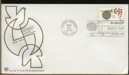 UNITED NATIONS - ONU  FDC 1974 - UPU - FDC