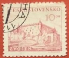 CECOSLOVACCHIA 1949 ZVOLEN CASTLE - Usati