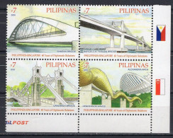 Philippines 2009 Serie 4v Joint Issue Singapore 40 Years Diplomatic Relations - Bridges MNH - Philippines