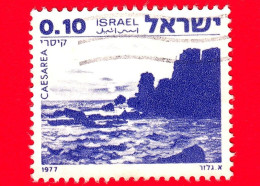 ISRAELE - Usato - 1977 - Paesaggi - Cesarea - Cesarea, Arava - 0.10 - Usati (senza Tab)