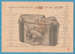 D-0600 * Instruction Leaflet In French For Luxette And Luxette S Cameras. Manufacturer: Zimmermann (Germany) - Materiaal & Toebehoren