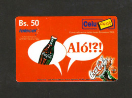 Bolivia, Telecel, Coca-cola Bs 50, (2 Scans)... Decembre 2001...RRRR - Bolivië