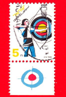 ISRAELE -  Usato - 1997 - Sport - Tiro Con L'arco - Archery - 5 - Usados (con Tab)