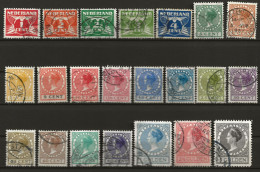 PAYS-BAS: Obl., YT N° 133 à 153, Série Complète En(A), TB - Used Stamps