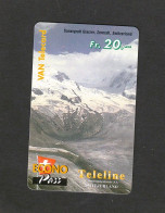 Swiss, Van Teleline - Sunergratt Glacier - Zermatt - Puzzlecard - Suiza