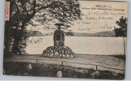 2410 MÖLLN, Lützow - Jahn - Denkmal Am Lütauersee, 1910 - Moelln