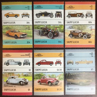 St Lucia 1986 Automobiles Cars MNH - St.Lucia (1979-...)