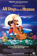 “ ALL DOGS GO TO HEAVEN “  …....Movie Poster.....90 Cm. X 60 Cm. - Affiches & Posters