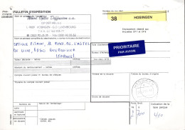 Lussemburgo (1996) - Bollettino Pacchi Per La Francia - Cartas & Documentos