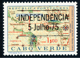 Cabo Verde - 1975 - Independence - 1968 Type / Cantino's Map - MNH - Cape Verde