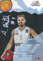 Trading Cards KK000610 - Basketball Germany Eisbären Bremerhaven 10.5cm X 15cm HANDWRITTEN SIGNED: Adrian Breitlauch - Bekleidung, Souvenirs Und Sonstige