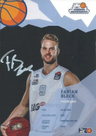 Trading Cards KK000611 - Basketball Germany Eisbären Bremerhaven 10.5cm X 15cm HANDWRITTEN SIGNED: Fabian Bleck - Abbigliamento, Souvenirs & Varie