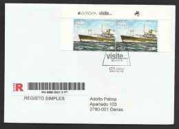 Portugal Madère Europa CEPT 2012 Paquebot Santa Maria Bateau FDC Recommandée Portugal Madeira Cruise Ship R FDC - 2012