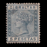 GIBRALTAR.STAMP.1889.QV.5p.SG 33.MH. - Gibraltar