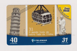 BRASIL -  Leaning Tower Of Pisa Inductive  Phonecard - Brasil