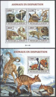 MDA-BK2-319 MINT ¤ BURUNDI 2013 KOMPL. SET ¤ ANIMALS OF THE WORLD - ANIMAUX EN DISPARITION - Gibier