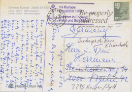 GB SLOGAN POSTMARKS 1983 KIRKWALL / ORKNEY Be Properly Adressed On Very Fine Maritime Mail Postcard „ms Europa“ Cruise - Briefe U. Dokumente