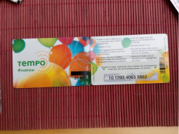 1 Prepaidcard  Tempo Promo Edition 25 BEF Used Rare ! - GSM-Kaarten, Herlaadbaar & Voorafbetaald
