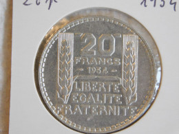 France 20 Francs 1934 TURIN (1028) Argent Silver - 20 Francs