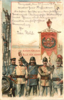 Feuerwehr - Einer Für Alle - Litho - Sapeurs-Pompiers