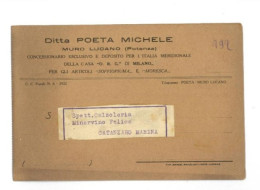 SP1113)  MURO LUCANO POTENZA CATANZARO CARTOLINA PUBBLICITARIA STORIA POSTALE - Potenza