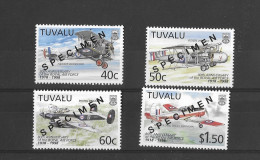 Tuvalu 1998 MNH 80th Anniv Of Royal Air Force Opt Specimen Sg 804/7 - Tuvalu