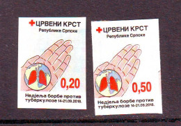 Bosnia:Republika Srpska 2018 Charity Stamp Red Cross    Mi.No. 41B+self Adhesive 0.50 MNH - Bosnia Erzegovina