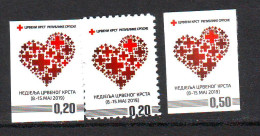 Bosnia:Republika Srpska 2019 Charity Stamp Red Cross    Mi.No. 44A+B+self Adhesive 0.50 MNH - Bosnia Erzegovina