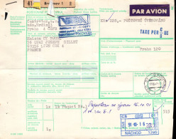 Cecoslovacchia (1991) - Bollettino Pacchi Per La Francia - Covers & Documents