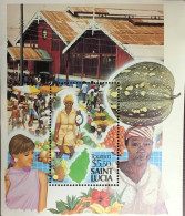 St Lucia 1988 Tourism Fruit Minisheet MNH - St.Lucia (1979-...)