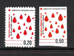 Bosnia:Republika Srpska 2021 Charity Stamp Red Cross   Mi.No. 48A+self Adhesive 0.50 MNH - Bosnia Erzegovina