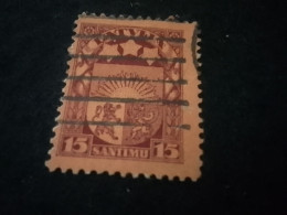 LETONYA-1920-50   15 SANTİMU   DAMGALI - Estonia