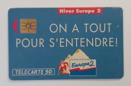 TELECARTE PUBLIQUE F220 - EUROPE 2 - A+6 N° Lasers - SO3 - 50 Unités - EC - 1991