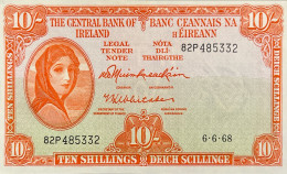 Ireland 10 Shillings, P-63 (06.06.1968) - UNC - Irland