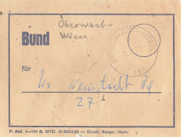 Bahnpost (R.P.O./T.P.O) Oberwart-Wien (AD3068) - Lettres & Documents