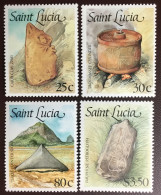 St Lucia 1988 Amerindian Artefacts MNH - St.Lucia (1979-...)