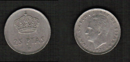 SPAIN    25 PESETAS 1975 (79) (KM # 808) #7740 - 25 Peseta