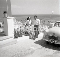 15 NEGATIVES SET 1954 WOMAN FEMME MAN OPEL  ORIGINAL AMATEUR 40/40mm NEGATIVE NOT PHOTO FOTO - Non Classificati